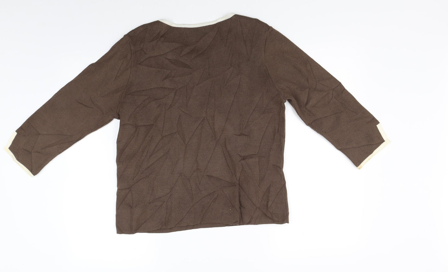 Marks and Spencer Womens Brown  Knit Pullover Jumper Size 16
