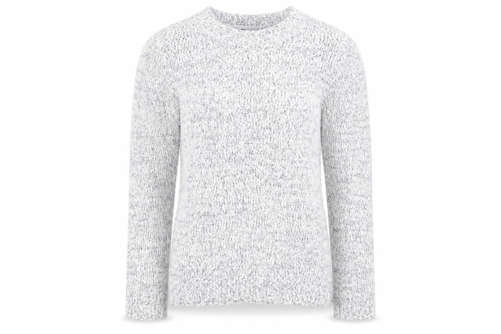 Preworn Womens Silver  Knit Pullover Jumper Size S
