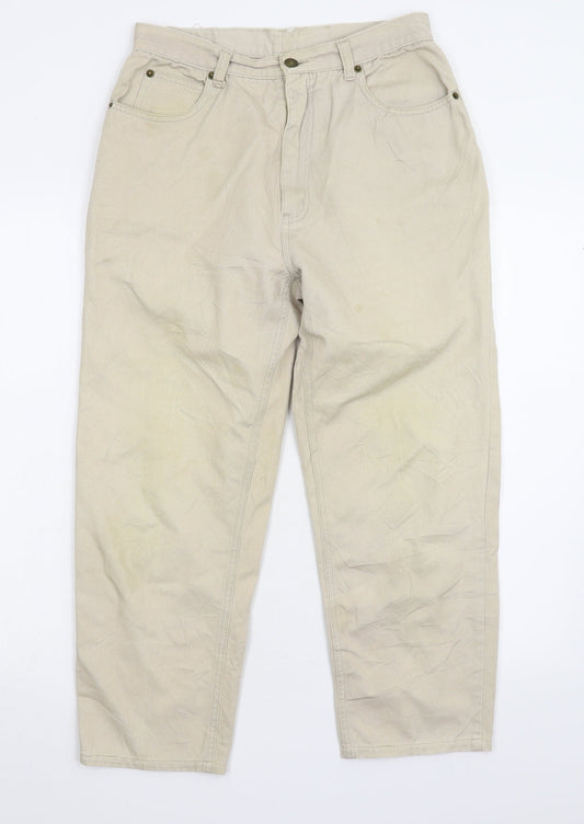 Little River Womens Beige  Denim Straight Jeans Size 10 L23 in