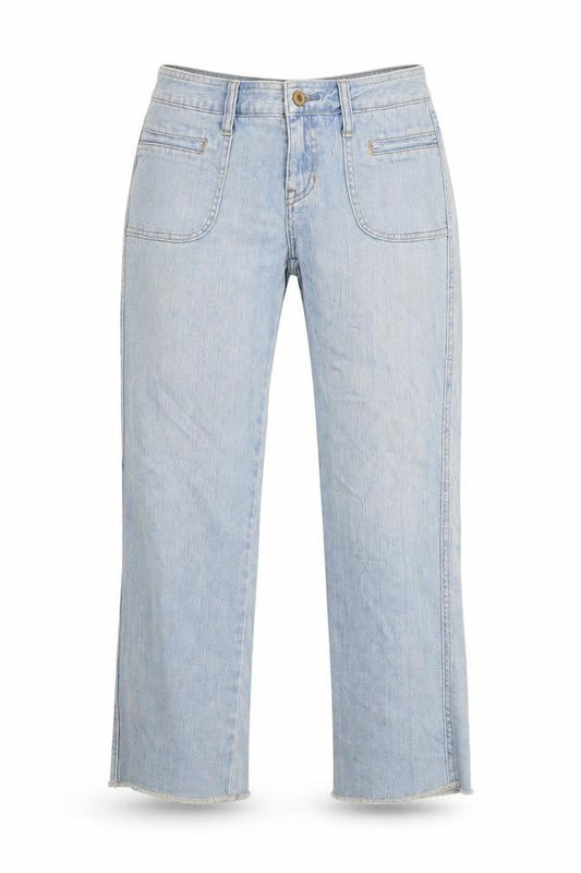 Gap Womens Blue  Denim Cropped Jeans Size 6 L23 in