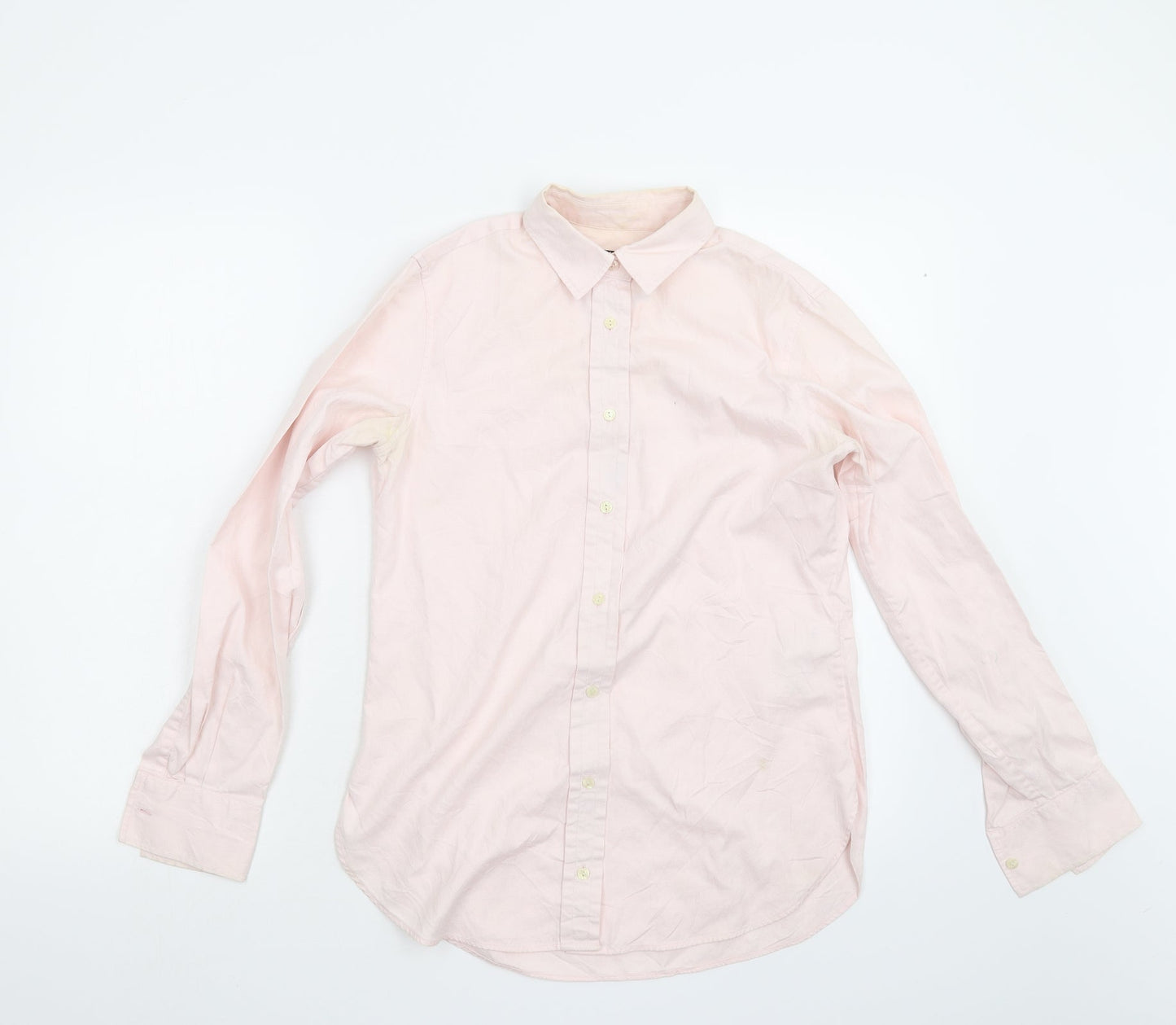 PINK Womens Pink   Basic Button-Up Size 8
