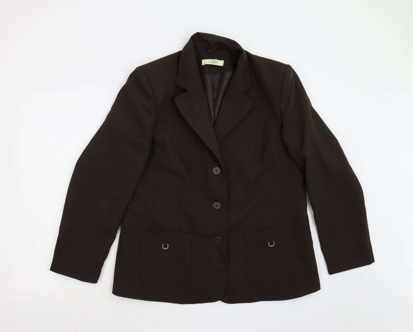Classic Womens Brown   Jacket Blazer Size 16