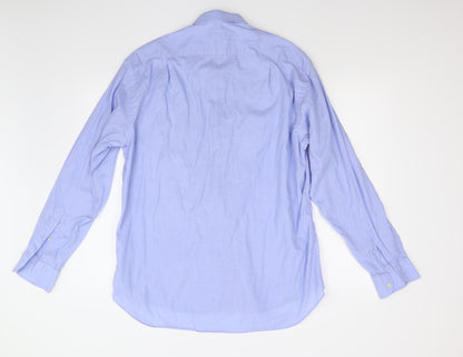 George Barrow Mens Blue    Button-Up Size 42