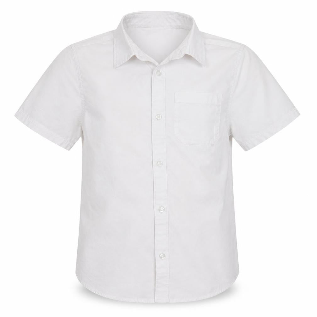 Pep & Co Boys White   Basic Button-Up Size 9-10 Years