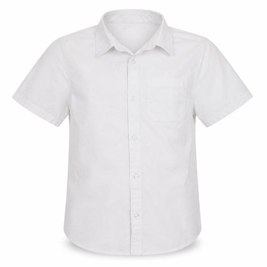 Pep&Co Boys White   Basic Button-Up Size 9-10 Years