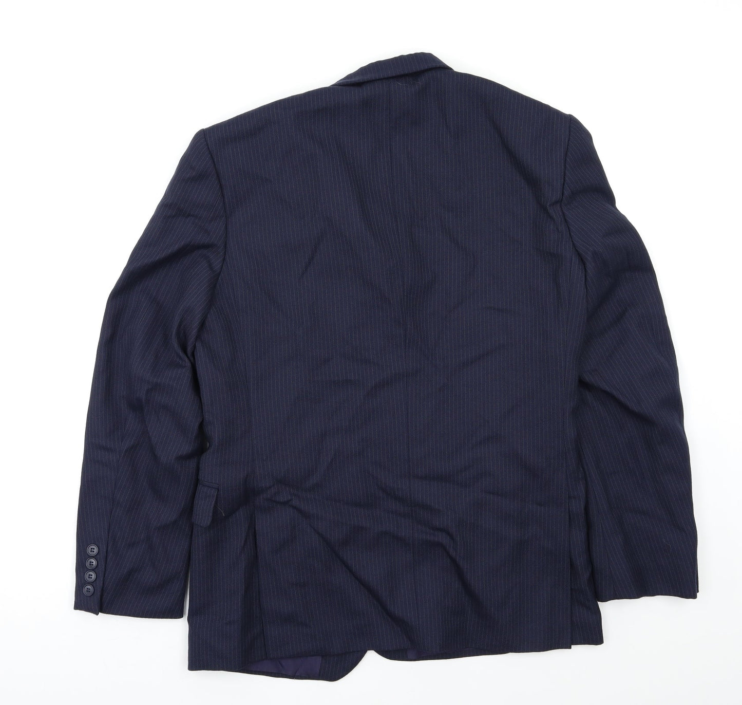 Preworn Mens Blue Striped  Jacket Blazer Size M