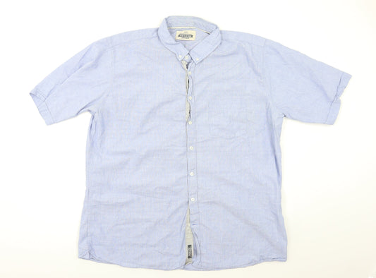 Jacomo Mens Blue    Button-Up Size XL