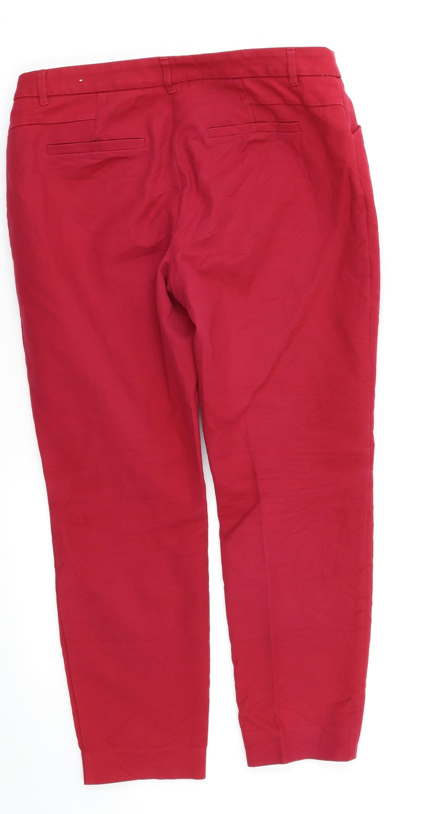 Reitzman Womens Red   Skinny Jeans Size 10 L24 in