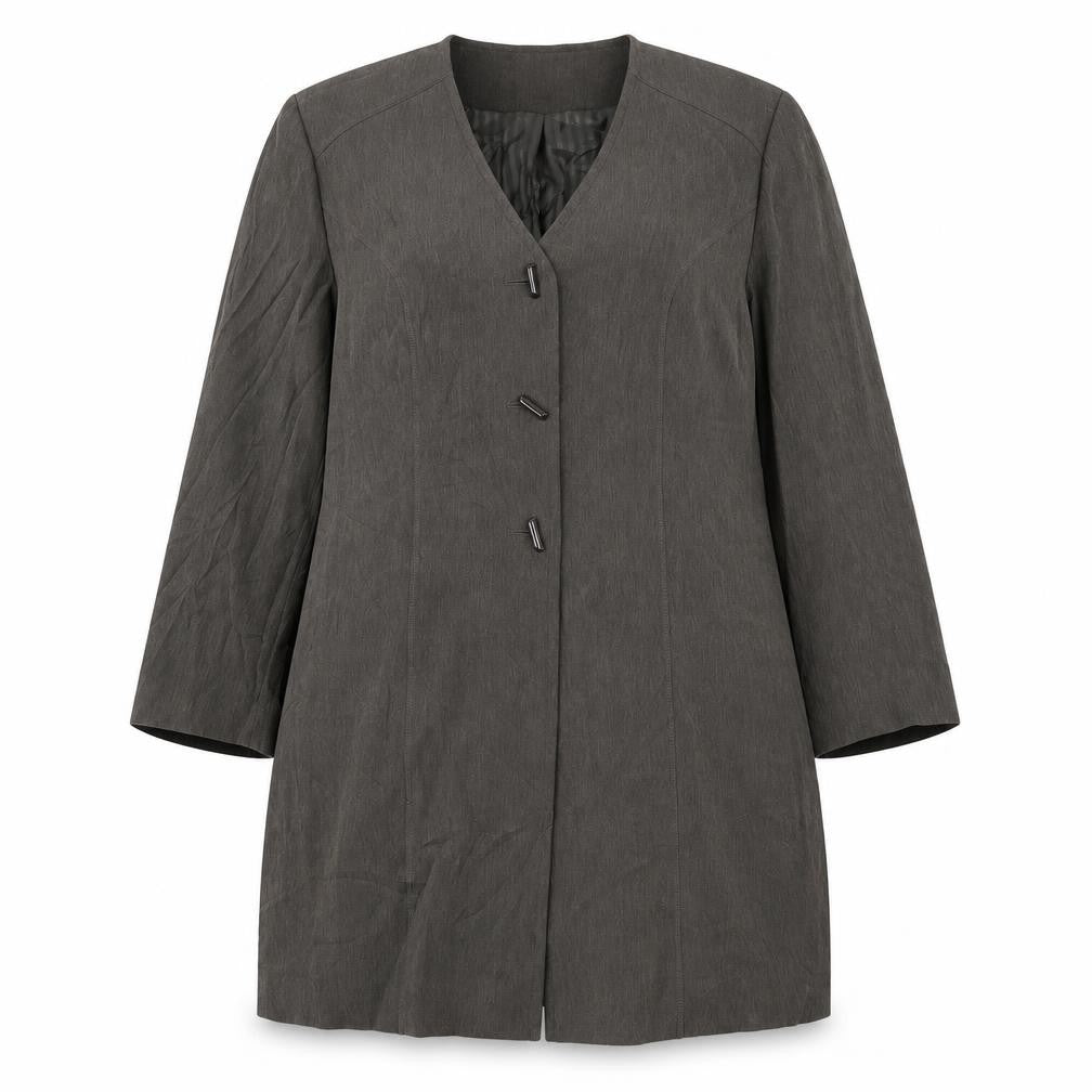 ELVI Womens Brown   Kimono Blazer Size 18
