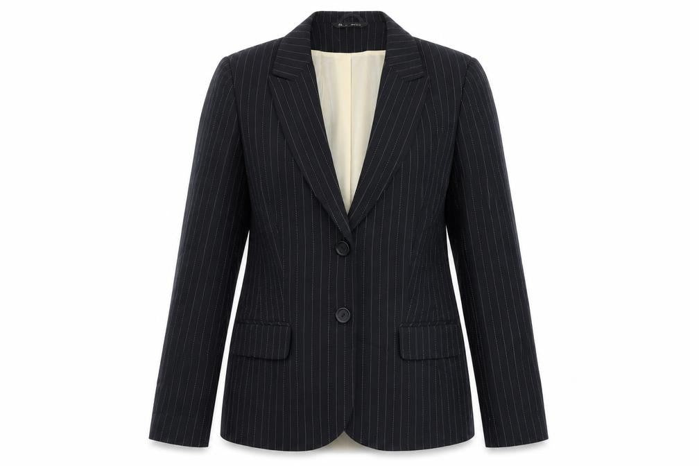 BHS Womens Black Striped  Jacket Blazer Size 14