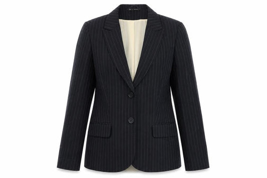 BHS Womens Black Striped  Jacket Blazer Size 14