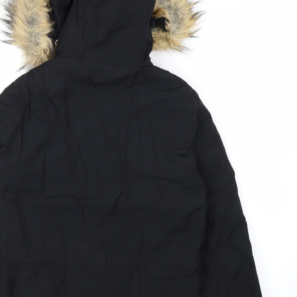 Topshop Womens Black   Pea Coat Coat Size 6