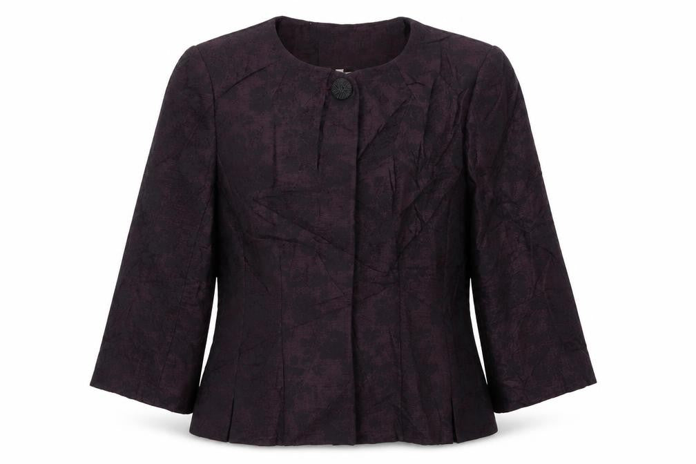 CCS Womens Purple Floral  Jacket  Size 12