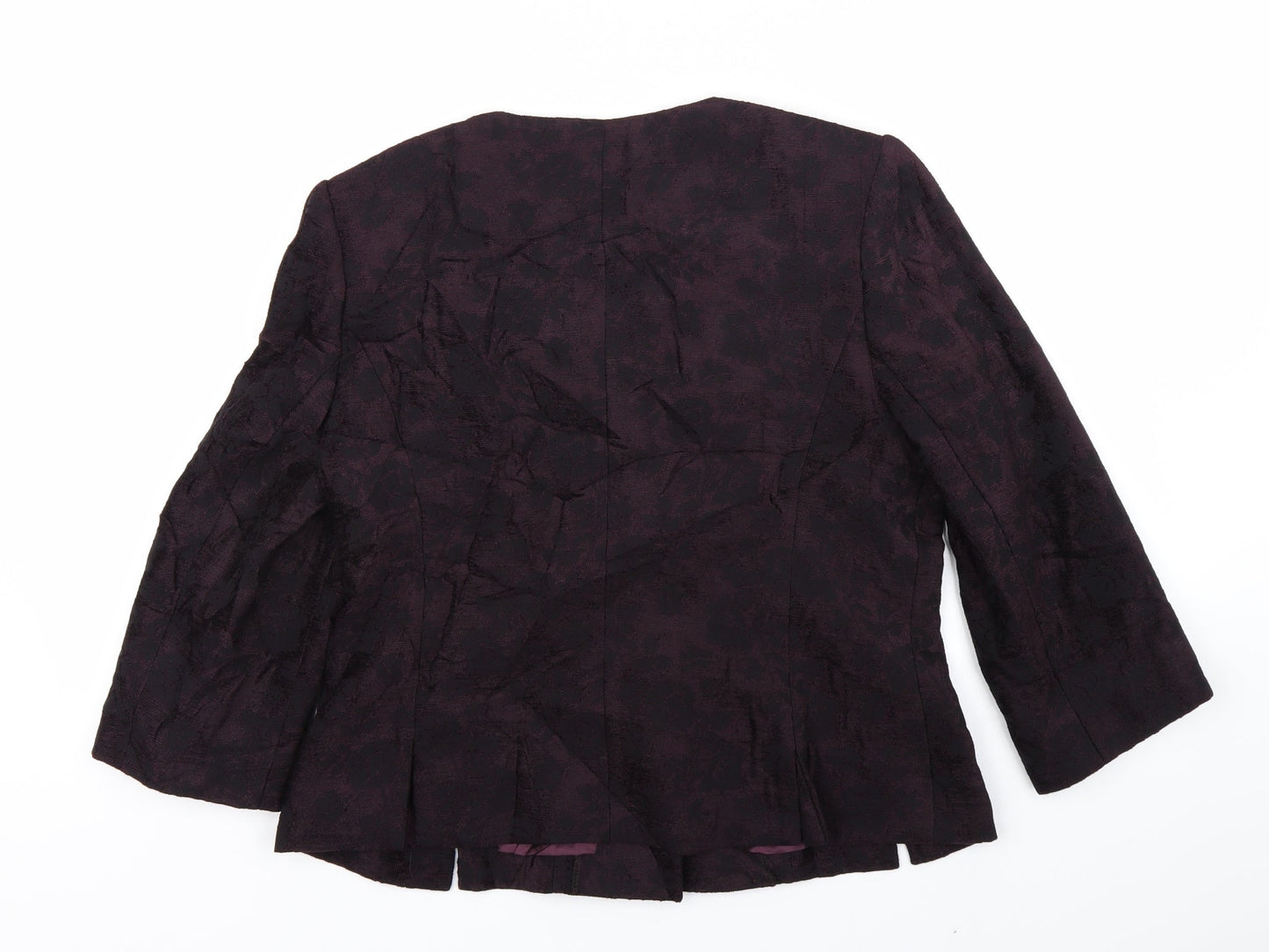 CCS Womens Purple Floral  Jacket  Size 12