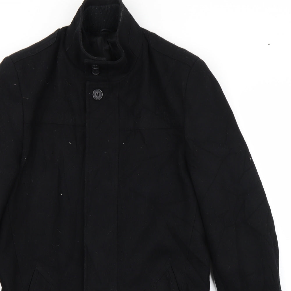 Burton Womens Black   Trench Coat Coat Size S