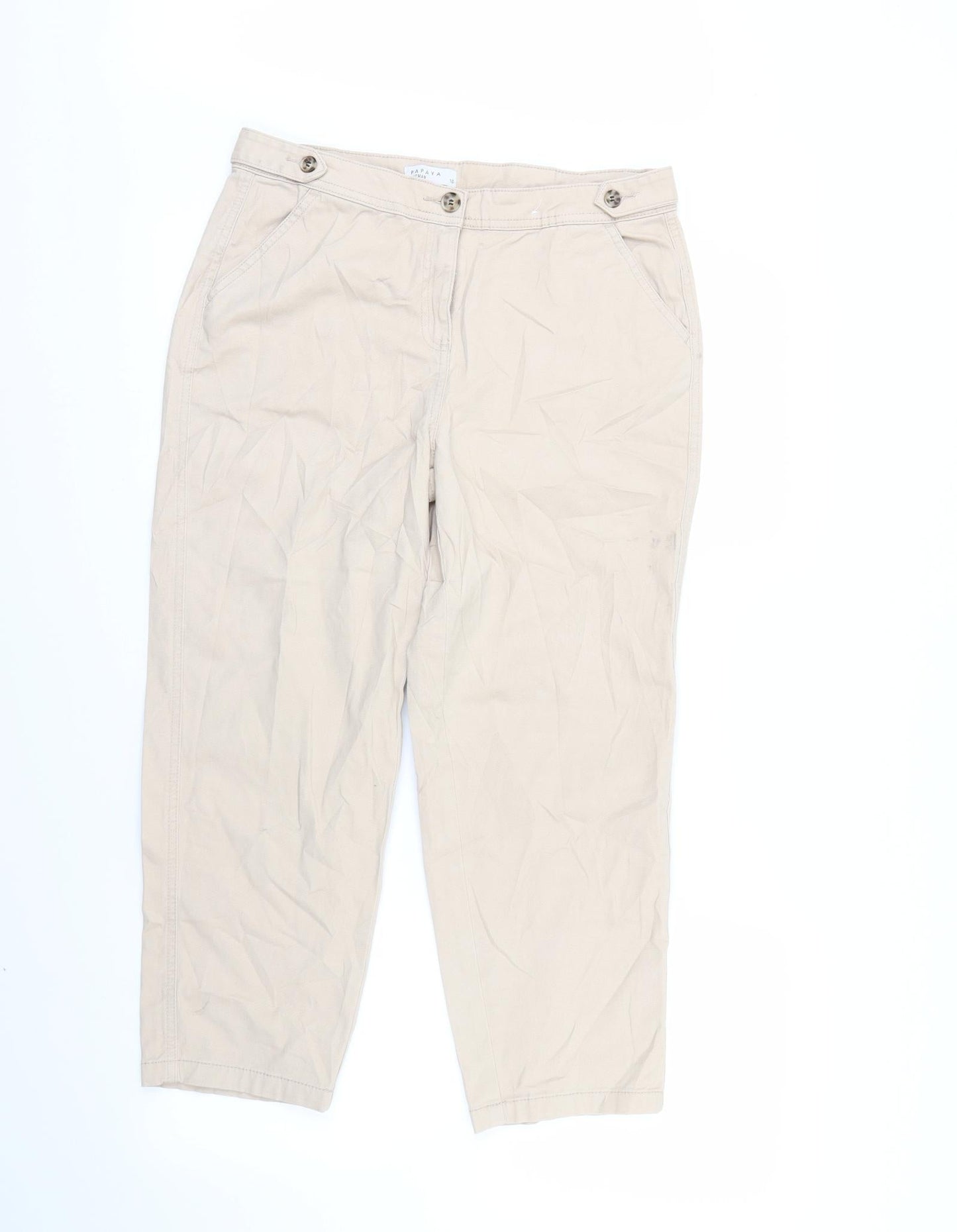 Papaya Womens Brown   Trousers  Size 10 L23 in