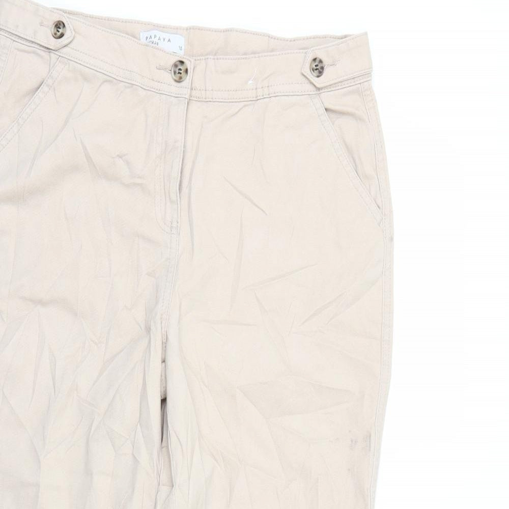 Papaya Womens Brown   Trousers  Size 10 L23 in