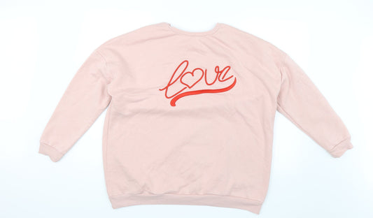 Papaya Womens Pink   Pullover Jumper Size XL  - Love