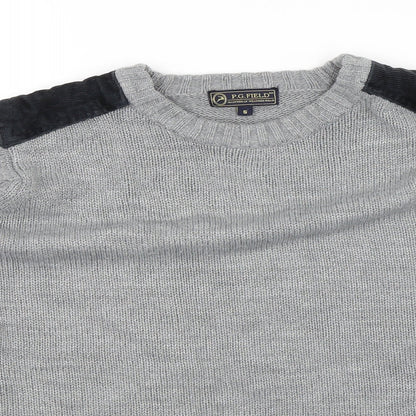P.J. Field Mens Grey   Pullover Jumper Size S