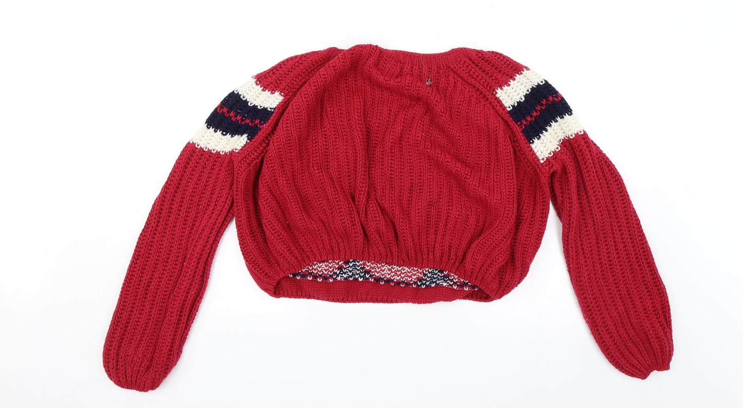 Bagaj Womens Red   Pullover Jumper Size S  - 585