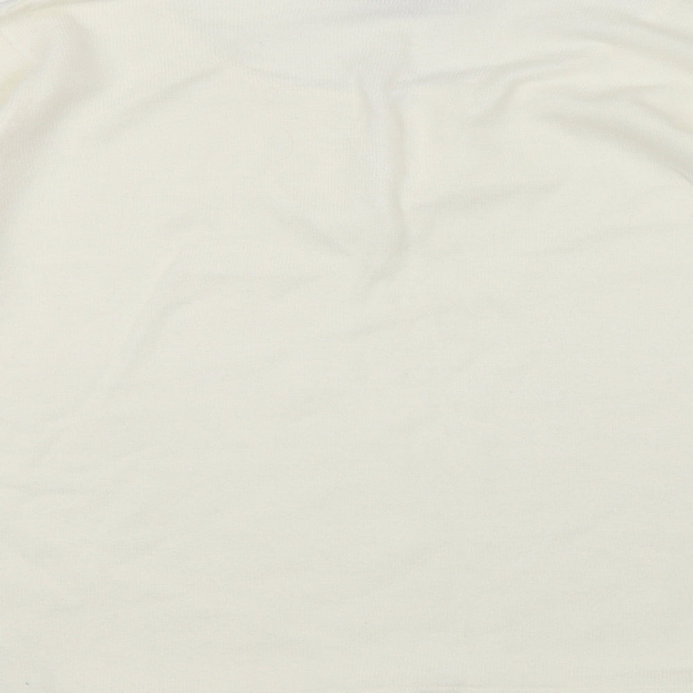 Bonmarché Womens White   Pullover Jumper Size S