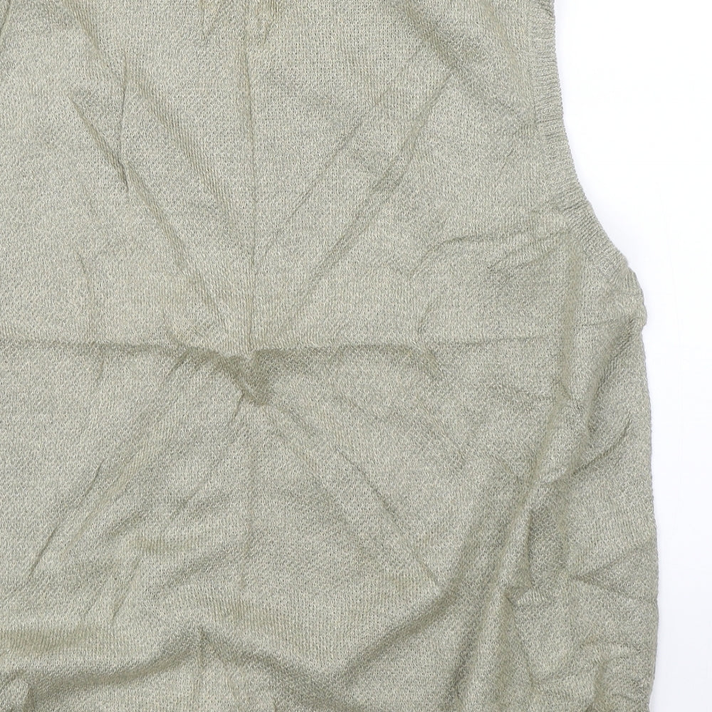 Geoffrey Beene Womens Green   Vest Jumper Size L