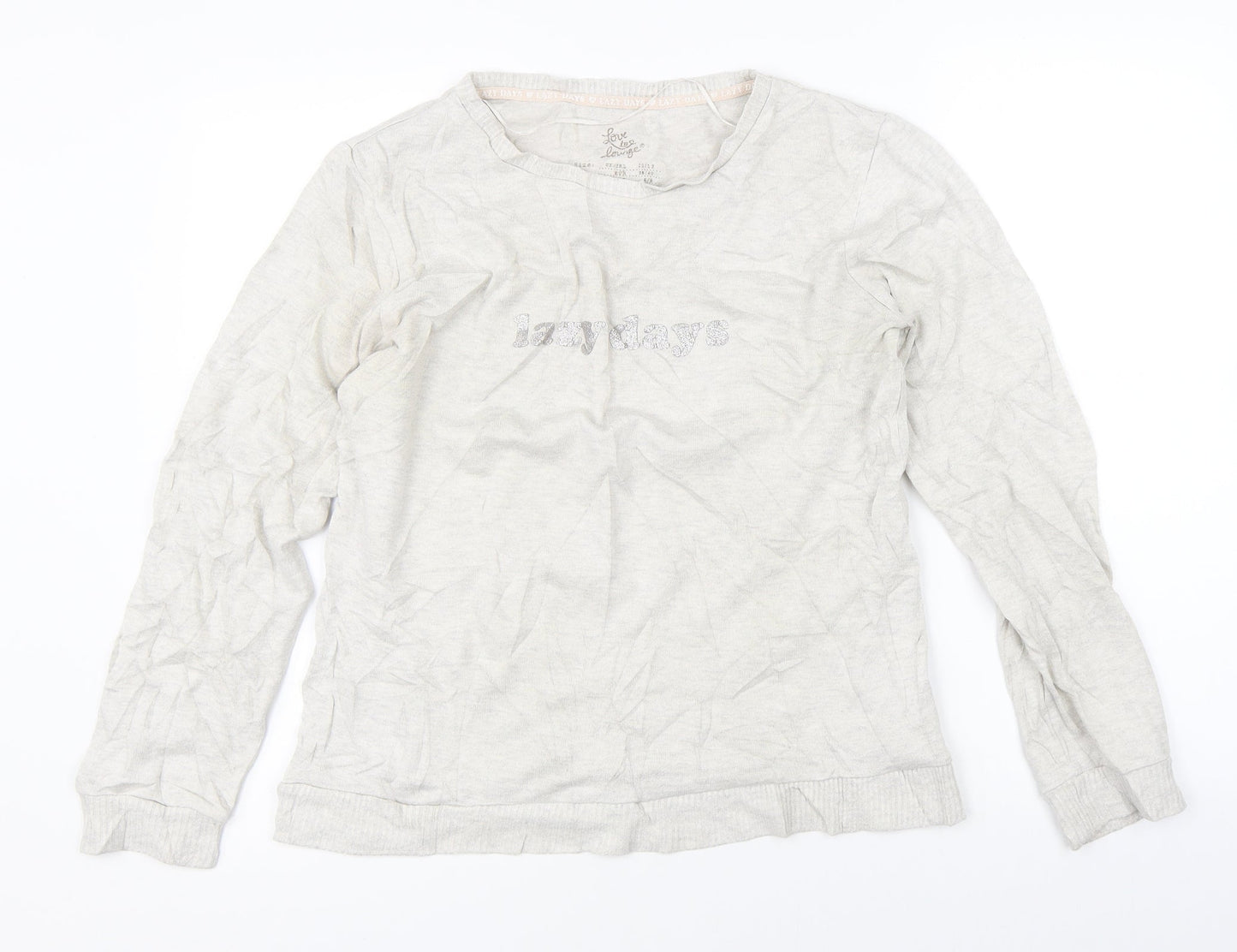 Love To Lounge Womens Grey   Pullover Jumper Size 12