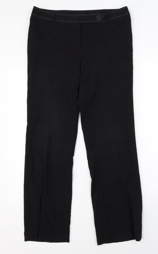 Dorothy Perkins  Womens Black   Dress Pants Trousers Size 12 L29 in
