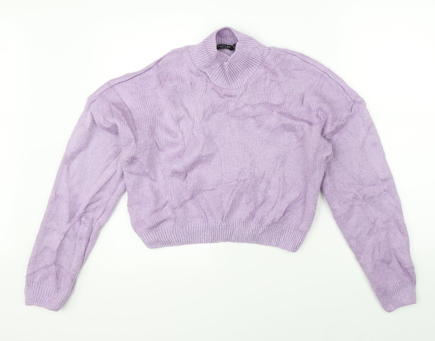 Nasty Gal Womens Purple  Knit Pullover Jumper Size M