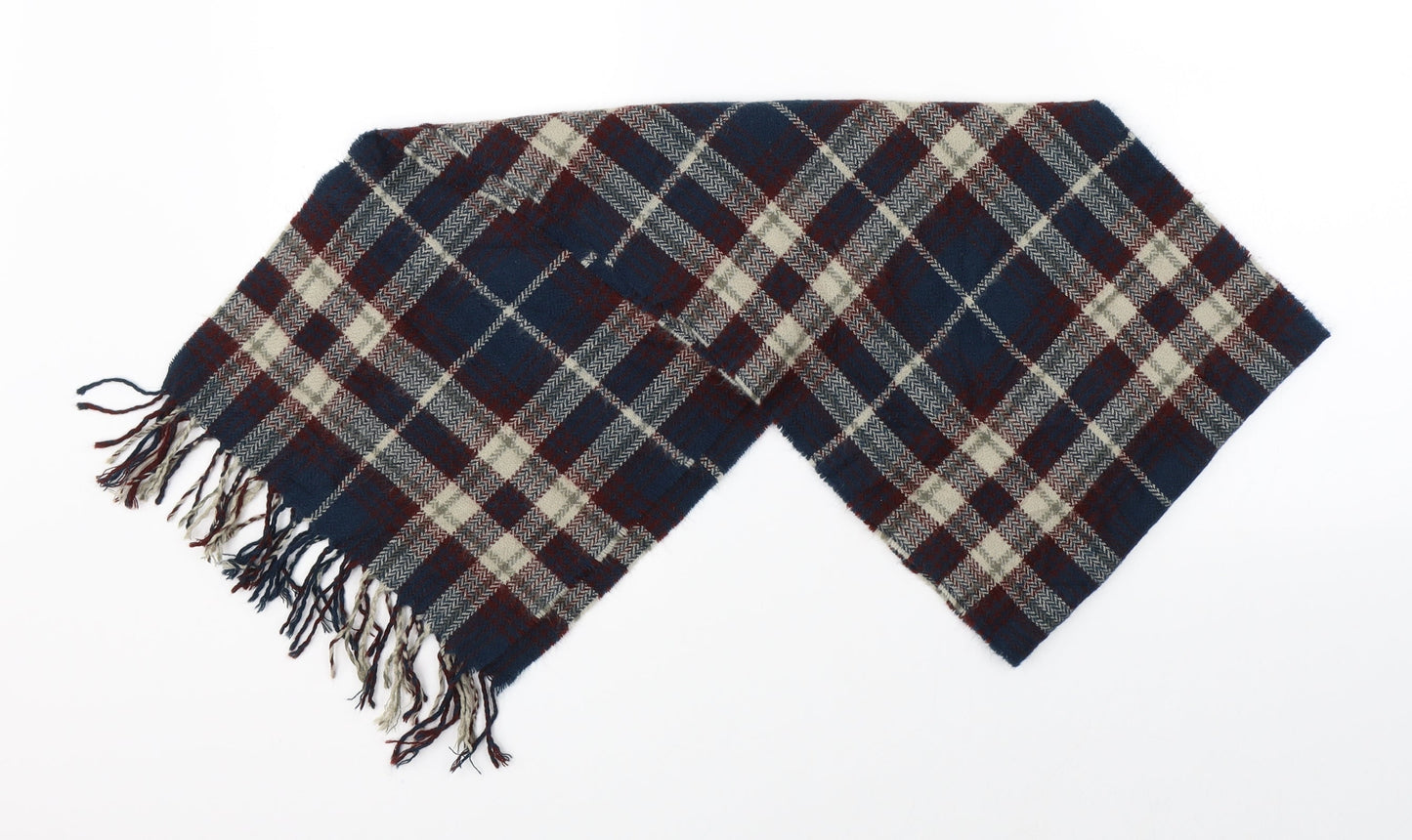 Preworn Unisex Multicoloured Check   Scarf