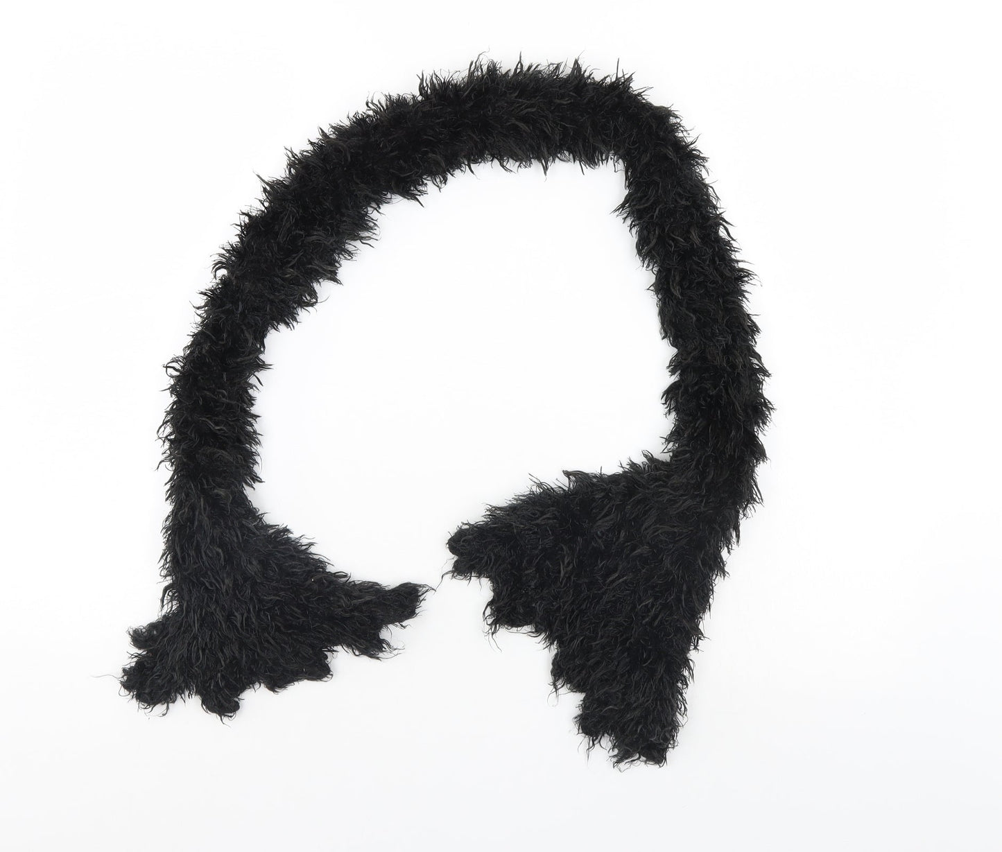 Preworn Womens Black    Scarf