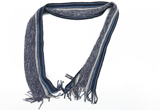 Nutmeg  Blue Striped  Scarf  One Size
