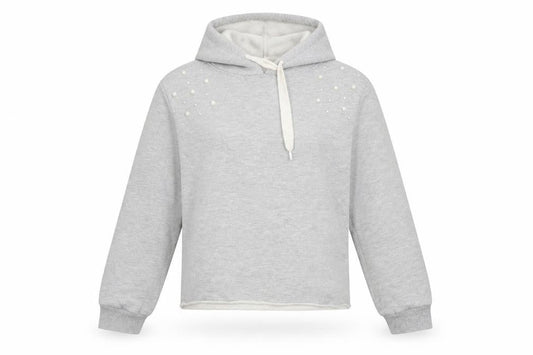 Primark Womens Grey   Pullover Hoodie Size 8  - cropped