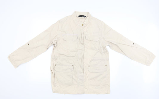 CAPSULE Womens Beige   Jacket Coat Size 14