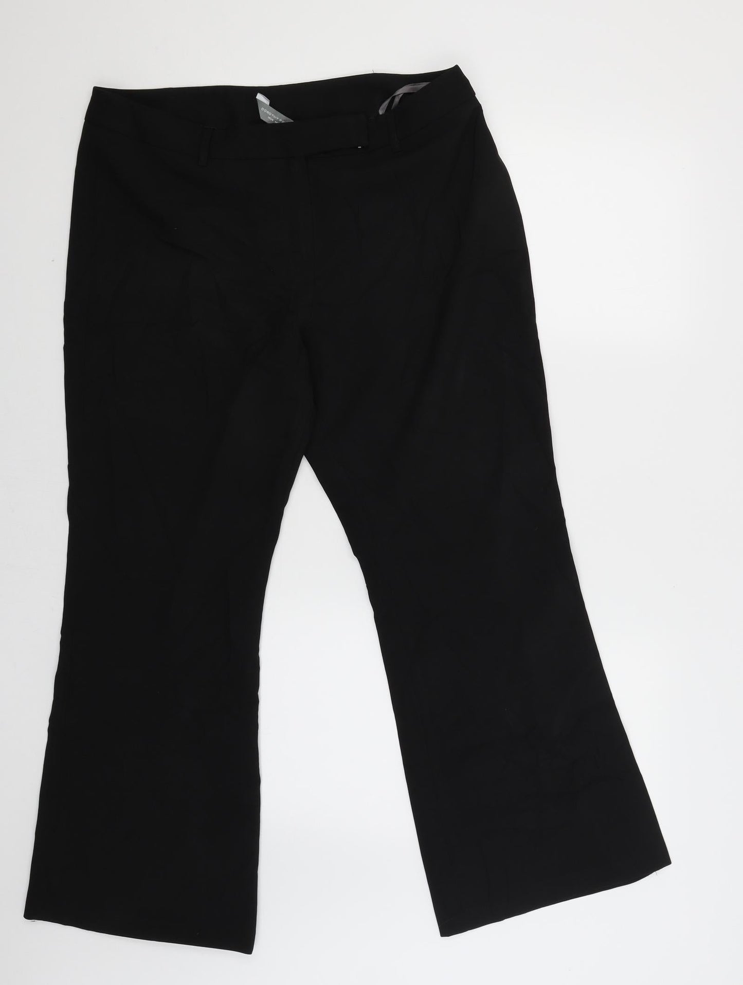 Dorothy Perkins Womens Black   Trousers  Size 16 L20 in