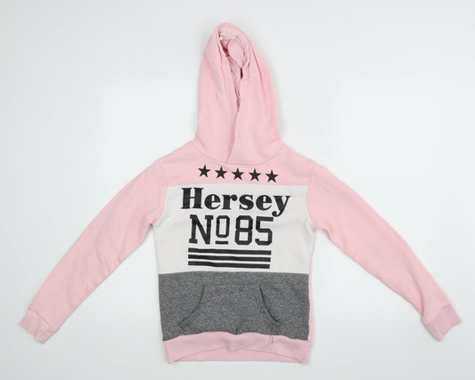 Hersey Girls Pink   Pullover Hoodie Size 12-13 Years