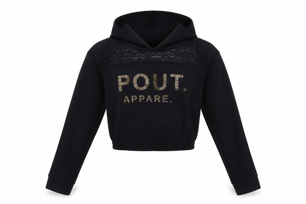 Pout Aparel Womens Black   Basic T-Shirt Size S  - cropped