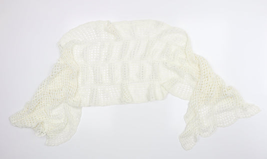 Preworn Womens White    Scarf