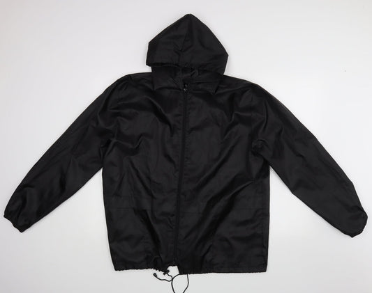 Rainy Days Mens Black  Rayon Jacket  Size M