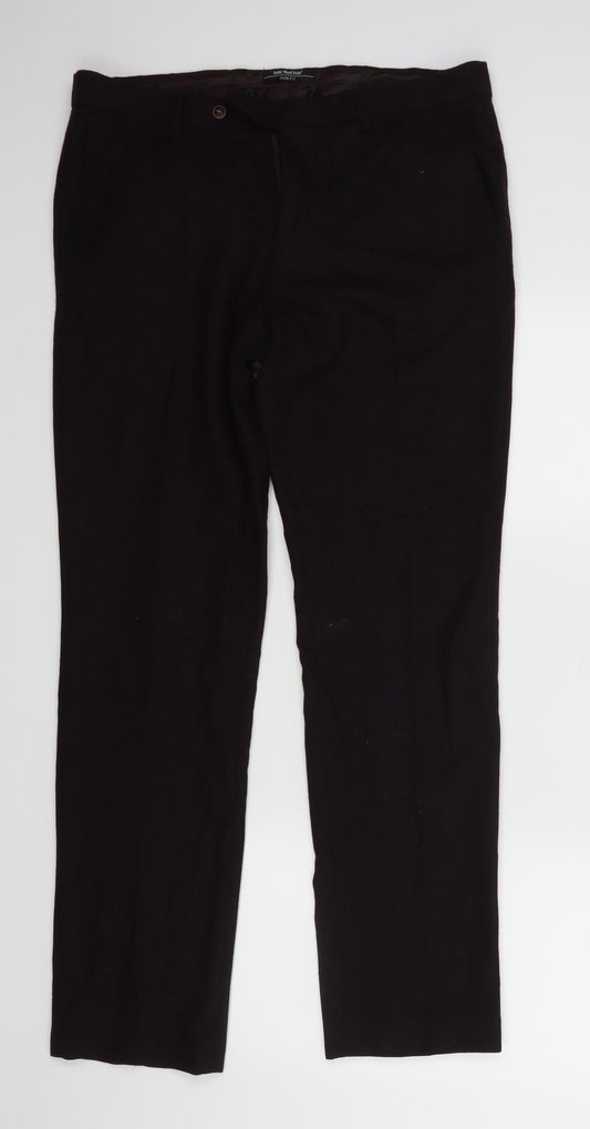 Cedar Wood Womens Red   Dress Pants Trousers Size 34 L31 in