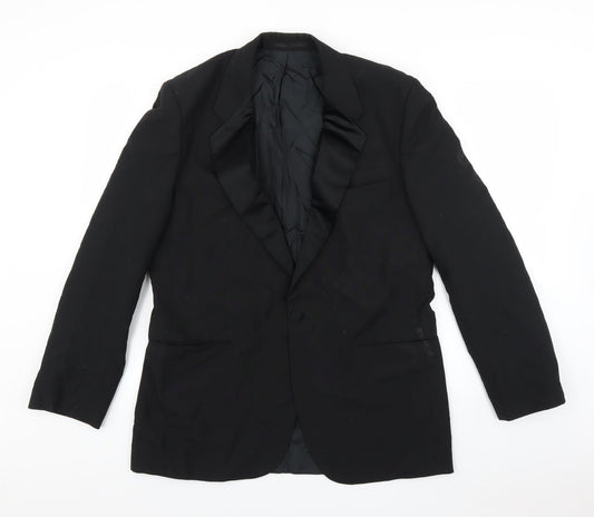 Marks and Spencer Mens Black   Jacket Suit Jacket Size 42