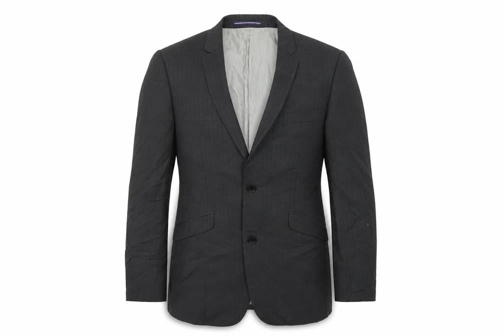 Topman Mens Black   Jacket Suit Jacket Size 38
