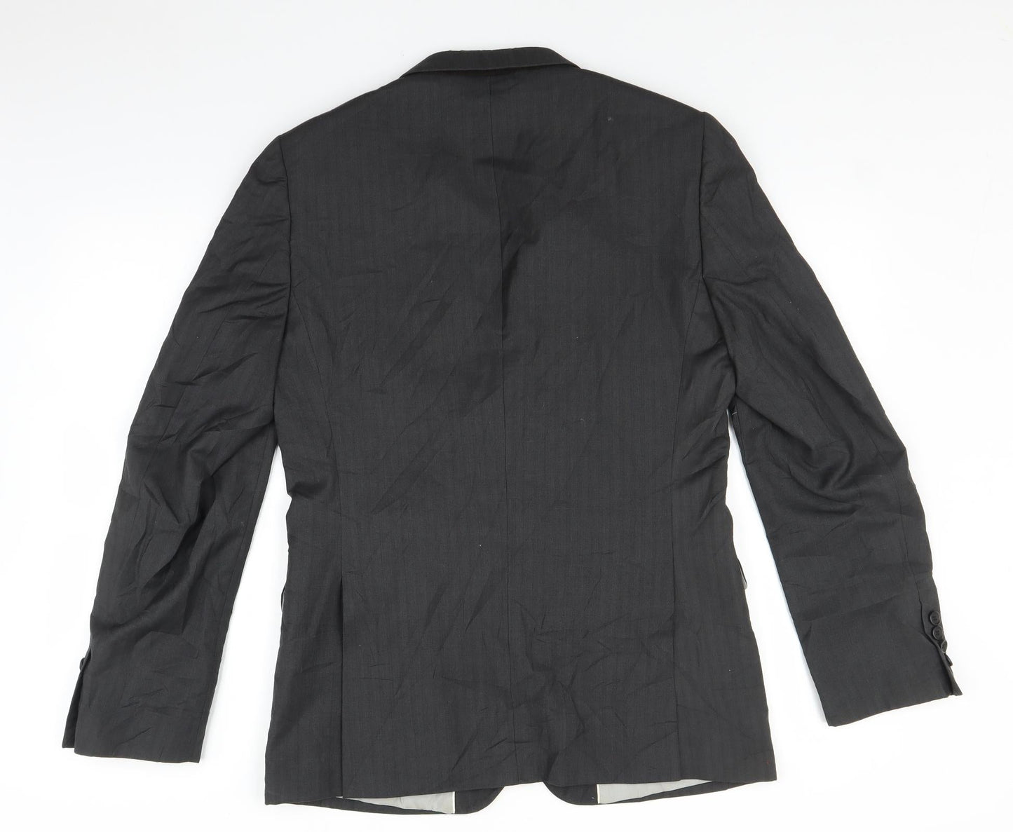 Topman Mens Black   Jacket Suit Jacket Size 38