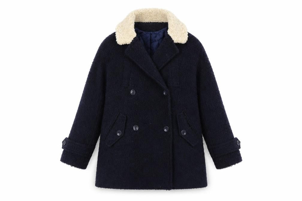 Cooperative Womens Blue   Overcoat Coat Size S