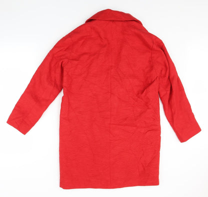 Back view of Papaya women’s red jacket, size UK 12