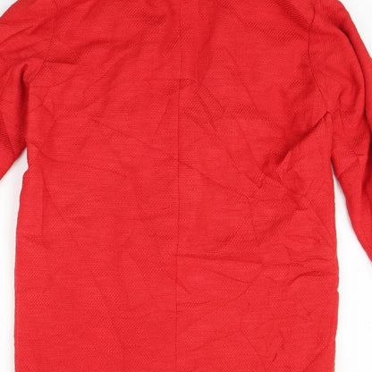 Brand and care label for Papaya women’s red jacket, size UK 12