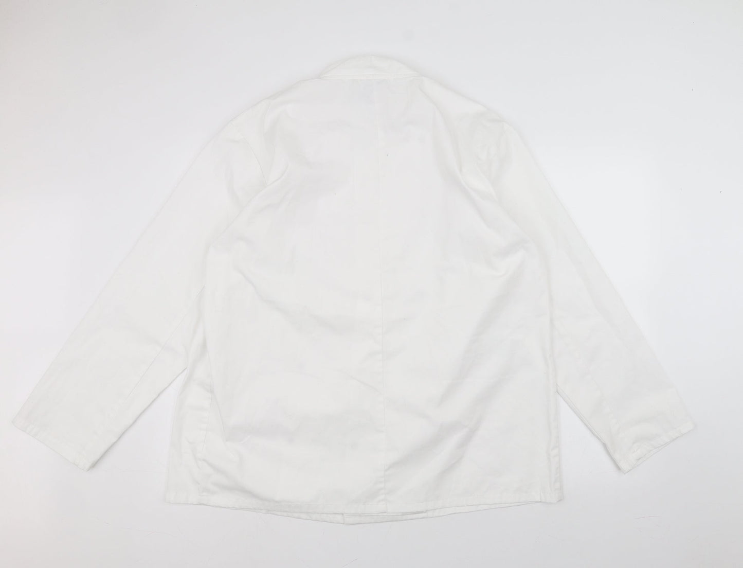 Premier Mens White    Button-Up Size L