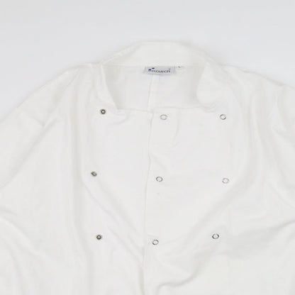 Premier Mens White    Button-Up Size L