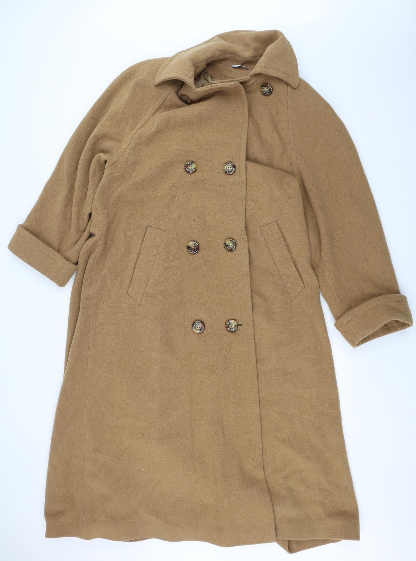 DAMO Womens Brown   Overcoat Coat Size 10