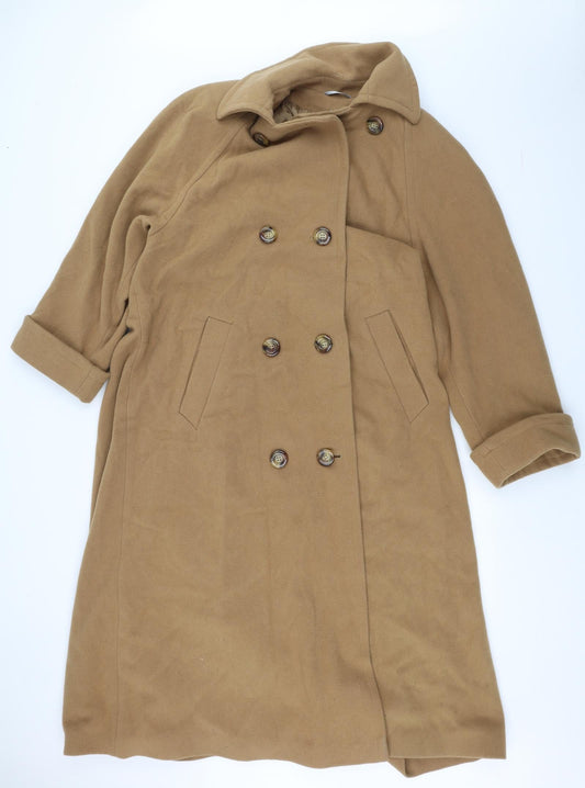 DAMO Womens Brown   Overcoat Coat Size 10